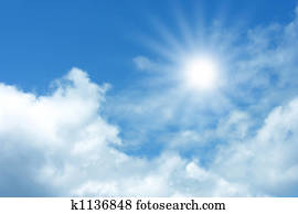 Blue sky with clouds