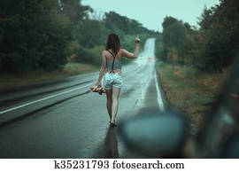 el, mujer, era, gone.