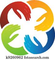 gemeinschaftsarbeit, hände