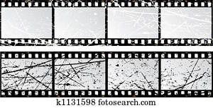 grunge film strips