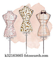 hand draw Fashion Illustration hand draw Fashion Illustration