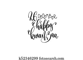 happy kwanzaa hand lettering congratulation inscription happy kwanzaa hand lettering congratulation inscription