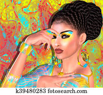 morena, belleza, moda, maquillaje