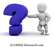 Person with question mark Person with question mark