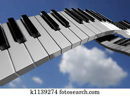 Piano key on sky Piano key on sky