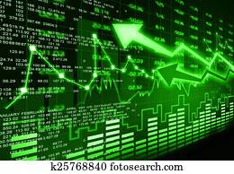 Stock market chart Stock market chart
