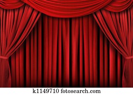 Abstract Red Theatre Stage Drape Background Abstract Red Theatre Stage Drape Background