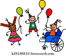 Disabled Birthday Party Boy Disabled Birthday Party Boy