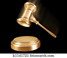 Gold gavel Gold gavel