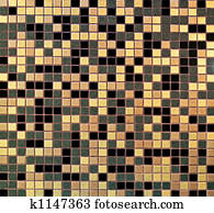 Golden tile