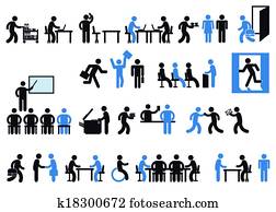 kontor, pictogram