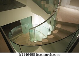Majestic Spiral Staircase Abstract
