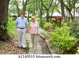 Seniors Walking Together