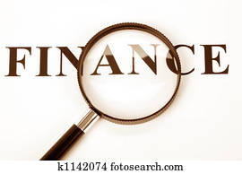 titulek, finance, a, zesilovač