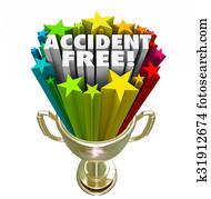 Accident Free Best Safety Record Trophy Prize Award Accident Free Best Safety Record Trophy Prize Award