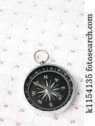 Calendar and compass