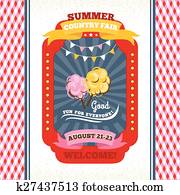 Country fair vintage invitation card Country fair vintage invitation card