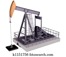 Isolated Oil Rig Isolated Oil Rig