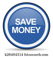 save money blue icon save money blue icon