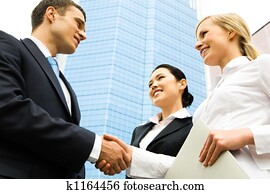 Business handshake 
