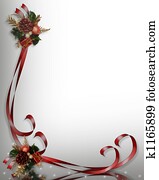 Christmas Border Frame 3D Christmas Border Frame 3D
