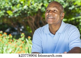 Happy Senior African American Man