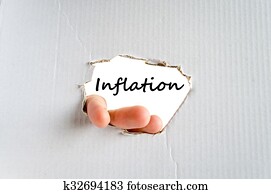 Inflation text concept Inflation text concept