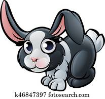 kanninchen, bauernhoftiere, karikatur, zeichen kanninchen, bauernhoftiere, karikatur, zeichen
