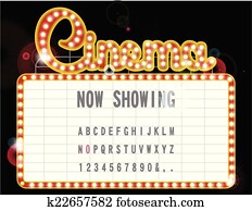 kino, zeichen kino, zeichen