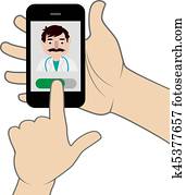 Medical consultation concept. Medical consultation concept.