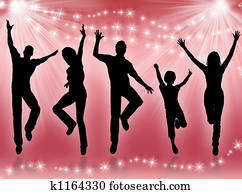 Young people dancing