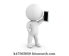 3D Character talking on the phone 3D Character talking on the phone