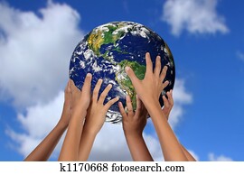 global, conceito, de, futuro, de, terra mãe