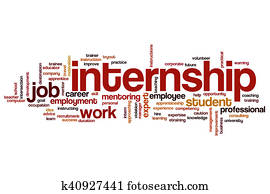 Internship word cloud