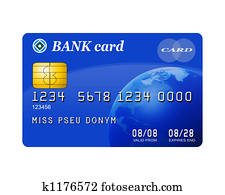 Isolated credit card Isolated credit card
