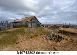 Viking Village Stock Photo | k4394187 | Fotosearch