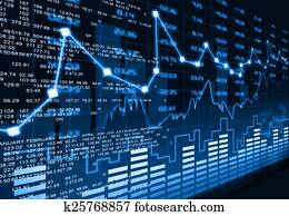 Stock market chart Stock market chart