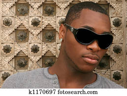  Young African American Man in Sunglasses