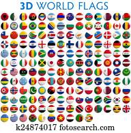 ארץ, דגלים של העולם