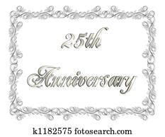 25th Anniversary card 25th Anniversary card