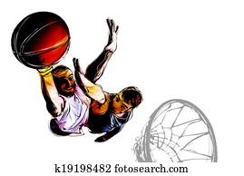 basketball fight illustration basketball fight illustration