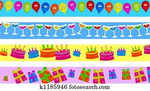 birthday borders birthday borders