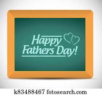 Happy fathers day message on a blackboard. Happy fathers day message on a blackboard.