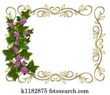 Ivy Floral design border Ivy Floral design border
