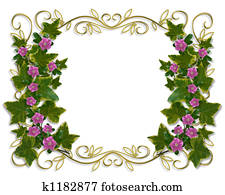 Ivy Floral design border Ivy Floral design border