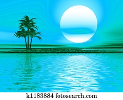 Palm tree landscape Palm tree landscape