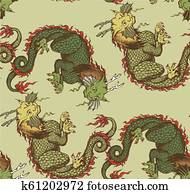 pattern of asian dragon pattern of asian dragon