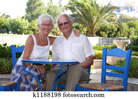 radiant senior couple