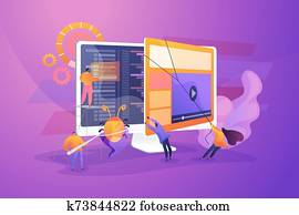Software testing concept vector illustration Software testing concept vector illustration