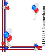 Stars and Stripes Border Stars and Stripes Border